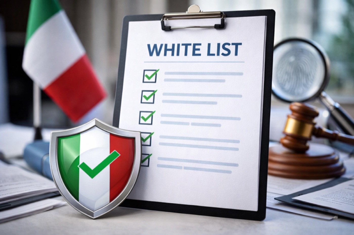 White list e gare pubbliche: basta la domanda di iscrizione